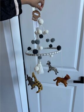 NEW Mud Pie Felt Safari Mobile